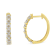 10K Two-Toned Gold Diamond Hoop Earring 1/2ctw