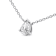 14K White Gold .50ctw AGS Certified Diamond Pear Necklace (H-I Color,
VS2-SI1 Clarity)