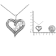 Sterling Silver 1/4ctw Diamond Engraved Mom in Heart Pendant
w\chain(I-J, I3)