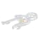 10K Gold Over Sterling Silver Two-Tone 1/6ctw Diamond Symbol Key Pendant w\chain