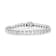 Sterling Silver .25ctw Miracle Set Round Diamond Open Linked Line Bracelet