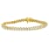 18K Yellow Gold 2.0ctw Round Cut Diamond Spiral Link Bracelet