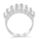 Sterling Silver 1.0ctw Baguette Diamond Channel Multi-Row Wedding Ring
(H-I Color, I1-I2 Clarity)