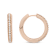 18K Rose Gold 1/3 Cttw Round Cut Diamond Hoop Earrings (F-G Color,
VS1-VS2 Clarity)