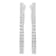 10K White Gold 1/2ctw Diamond Hoop Earrings