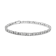 Sterling Silver 1ct. TDW Diamond-Encrusted Link Bracelet (I-J,I3) - 7"