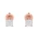 0.25ctw Princess-Cut Diamond 10K Rose Gold Stud Earring