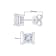 14K White Gold AGS Certified 1.0ctw Set Princess-Cut Solitaire Diamond
Push Back Stud Earrings