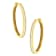 10K Yellow Gold 1/2ctw Channel Set Diamond Hoop Earrings