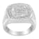 14K White Gold Men's Diamond Band Ring (1 cttw, H-I Color, SI1-SI2 Clarity)