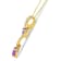 14K Yellow Gold 6x4mm Oval Pink Sapphire and 1/5ctw Round Diamond
Pendant w\chain