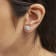 14K White Gold 1 3/4 Cttw Lab Grown Diamond Floral Cluster Composite
Stud Earrings