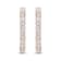 18K Rose Gold 1 Cttw Round Bezel-Set Diamond Hoop Earrings (F-G Color,
VS1-VS2 Clarity)