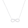 0.25ctw Diamond Infinity Sterling Silver Necklace