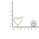 14K Yellow Gold Over Sterling Silver 2.0ctw Round Diamond Open Heart Necklace