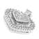 10K White Gold 1.0ctw Multi Cut Diamond Heart Pendant With Chain(H-I, I1-I2)