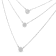 Sterling Silver 1/2ctw Round Diamond Medallion Multi-Strand 18"
Necklace (H-I Color, I2-I3 Clarity)