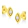 10K Yellow Gold Over Sterling Silver 1/10ctw Miracle-Set Diamond
Marquise Shape Stud Earrings