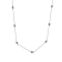 Sterling Silver Treated Diamond By Yard Necklace (3/4 cttw, Blue Color,
I2-I3 Clarity)