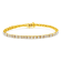 14K Yellow Gold Over Sterling Silver 3.0ctw Diamond Link Bracelet