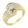 14K Yellow Gold Diamond Cocktail Bypass Ring (1 1/2ctw, H-I Color,
SI2-I1 Clarity)