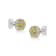 Sterling Silver Rose-Cut Diamond Floral Cluster Stud Earring .25ctw