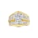 14K Yellow Gold 2-1/3ctw Diamond Chevron Shaped Band Set (H-I Color,
SI1-SI2 Clarity)