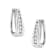 14K White Gold 1.0ctw Channel-Set Brilliant Round-Cut Diamond Hoop Earrings