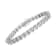 Sterling Silver 1.0ctw Diamond Miracle-Set X-Link 7" Tennis Bracelet