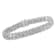 Sterling Silver 3.0ctw Diamond Multi Row Cluster Slanted Wave Link
Tennis Bracelet
