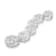 14K White Gold 1.0ctw Diamond Cluster Journey Pendant With Chain (H-I, I1-I2)