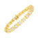 10K Yellow Gold Over Sterling Silver 2.0ctw Diamond "XOXO" Bracelet