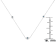 Sterling Silver Treated Blue Color Diamond Station Necklace (1/2 cttw,
Blue Color, I2-I3 Clarity)