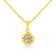 14K Yellow Gold Over Sterling 3/4ctw Diamond Solitaire Pendant
w\chain(K-L Color, I2-I3 Clarity)