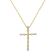 0.05ctw Diamond Accent Cross 14K Yellow Gold Over Sterling Silver
Pendant with Chain
