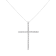 Sterling Silver 2 1/2ctw Diamond Cross Pendant With Chain (H-I, I2-I3)