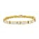14K Yellow Gold 7.33ctw Multi--Cut Diamond Box Square Link Bracelet