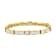 14K Yellow Gold 7.33ctw Multi--Cut Diamond Box Square Link Bracelet
