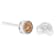 Sterling Silver 1/10ctw Round Brilliant-Cut Champagne Diamond
Miracle-Set Stud Earrings
