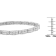 14K White Gold 3.22ctw Round-Cut Diamond Bracelet