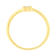 14K Yellow Gold Over Sterling Silver 1/20ctw Miracle Set Diamond Ring
(J-K Color, I1-I2 Clarity)