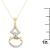 14K Yellow Gold 1/3ctw Round Diamond Pendant With Chain (H-I, SI2-I1)