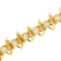 10K Yellow Gold Over Sterling Silver 1.0ctw Prong-Set Diamond Link Bracelet