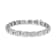 14K White Gold 6-1/3ctw Round Brilliant-Cut Diamond Round Cluster and
X-Link Tennis Bracelet