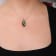 18K Rose Gold Round Green Tsavorite Gemstone Cluster Snake Design Pendant