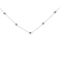 Sterling Silver Treated Diamond By Yard Necklace (3/4 cttw, Blue Color,
I2-I3 Clarity)