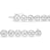 0.50ctw Diamond Miracle-Set Open Wheel Sterling Silver Tennis Bracelet