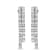 14K White Gold 4.0ctw Diamond Asymmetrical Inside Out Double-Hoop Earrings