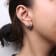 18K Rose Gold Cushion Amethyst with Brown and White Diamonds Cluster
Geometrical Statement Earrings
