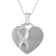 Sterling Silver 1/10ctw Diamond Heart Pendant w\chain (H-I, I1-I2)